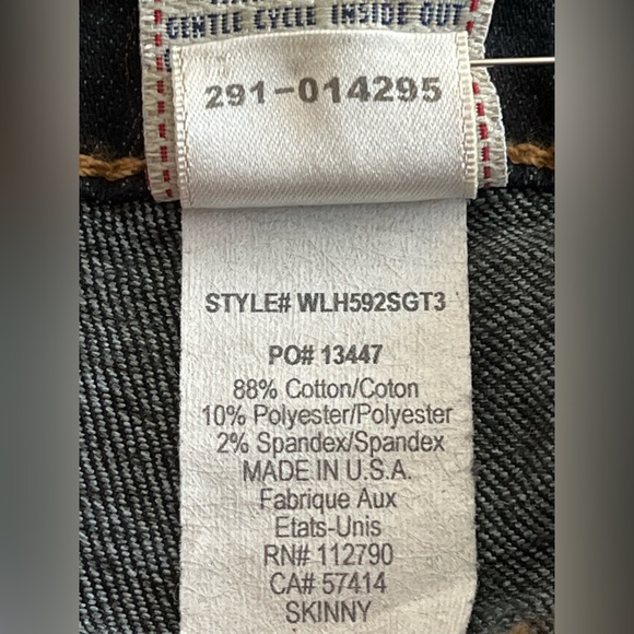 Women’s True Religion Womens Stella Low Rise Skinny Fit Jean - Picture 12 of 15